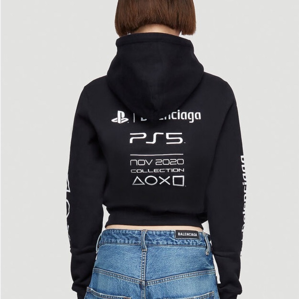 Balenciaga Black Hoodie Jacket